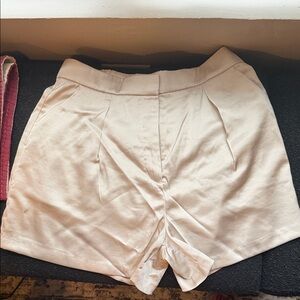 Abercrombie & Fitch High Waist Cream Shorts